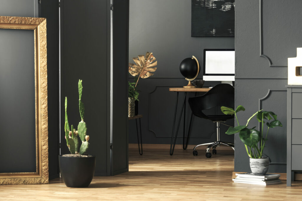 black colored office